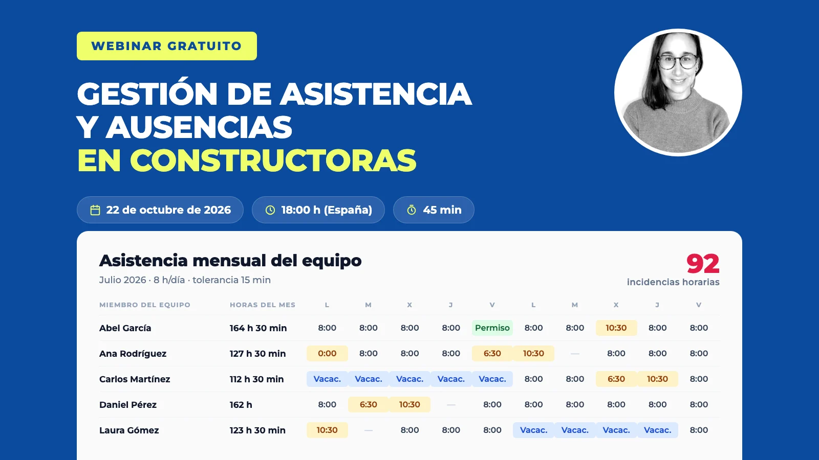 Attendance and Absence Management for Construction Companies