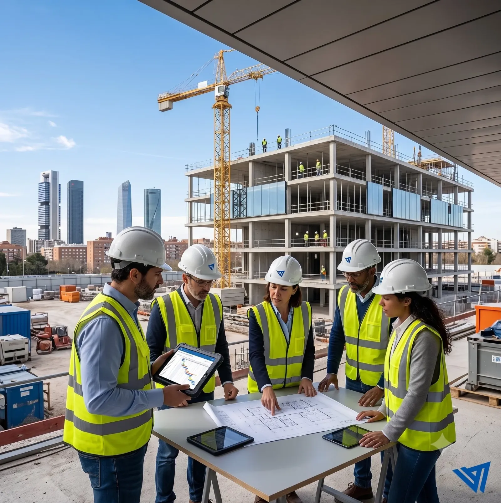 Dashboard de TrowelApp para gestionar un proyecto de construcción con control de costes y planificación